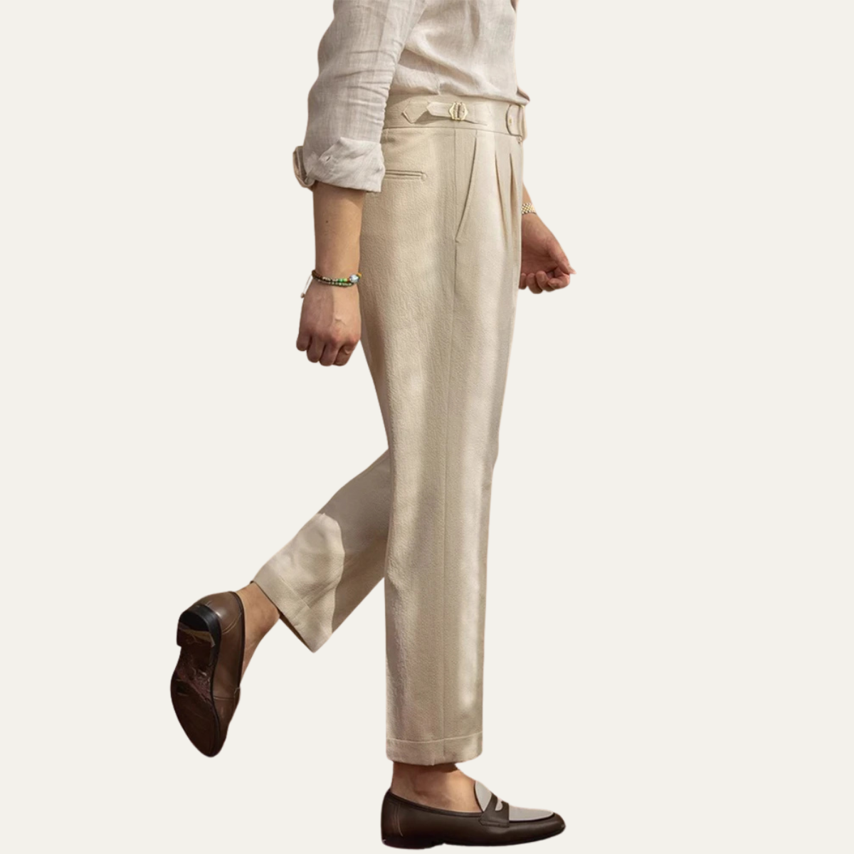 Beau | Men's Pleated Dress Pants Black