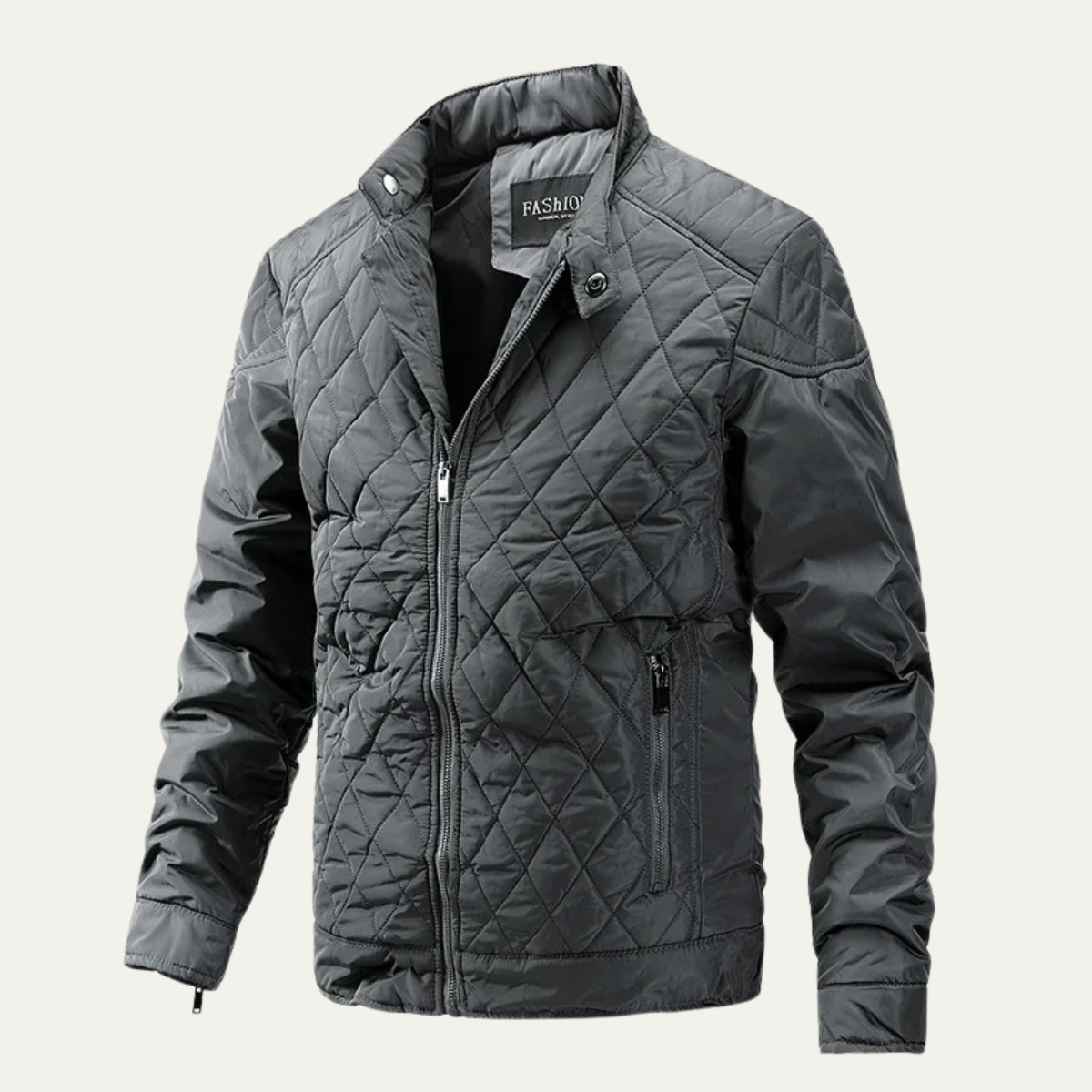 Axel | Men's Quilted Puffer Jacket Black