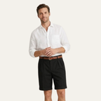 Dama Washington Rowan men's tailored pleated shorts navy - view 2