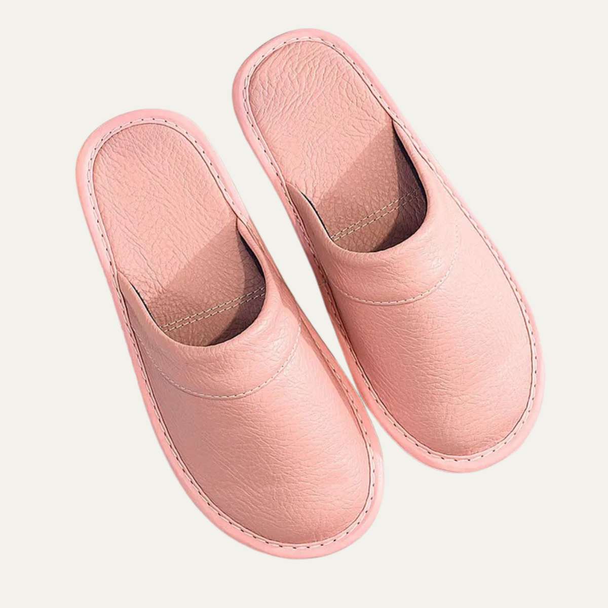 Bram | Men's Leather Slippers Black