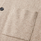 Dama Washington Beau men's casual wool cardigan cream button front pockets - view 14