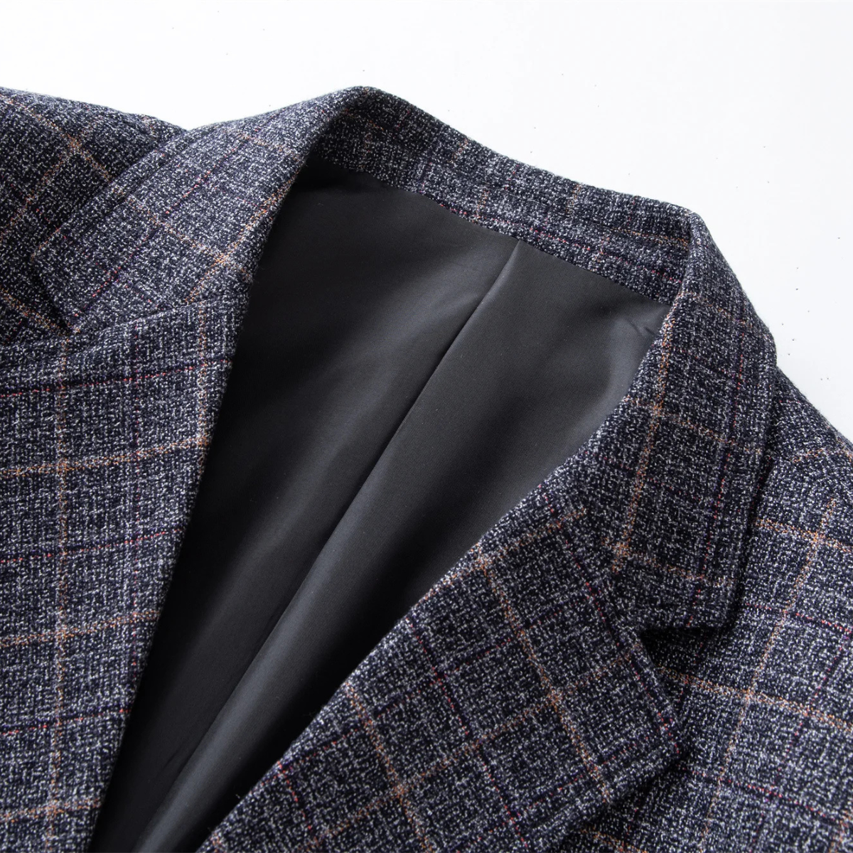 Blake | Men's Casual Blazer Navy Plaid