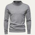 Dama Washington Voss men's crew neck sweater gray long sleeve - front view