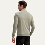 Dama Washington Axel men's quarter zip sweater beige long sleeve - view 5