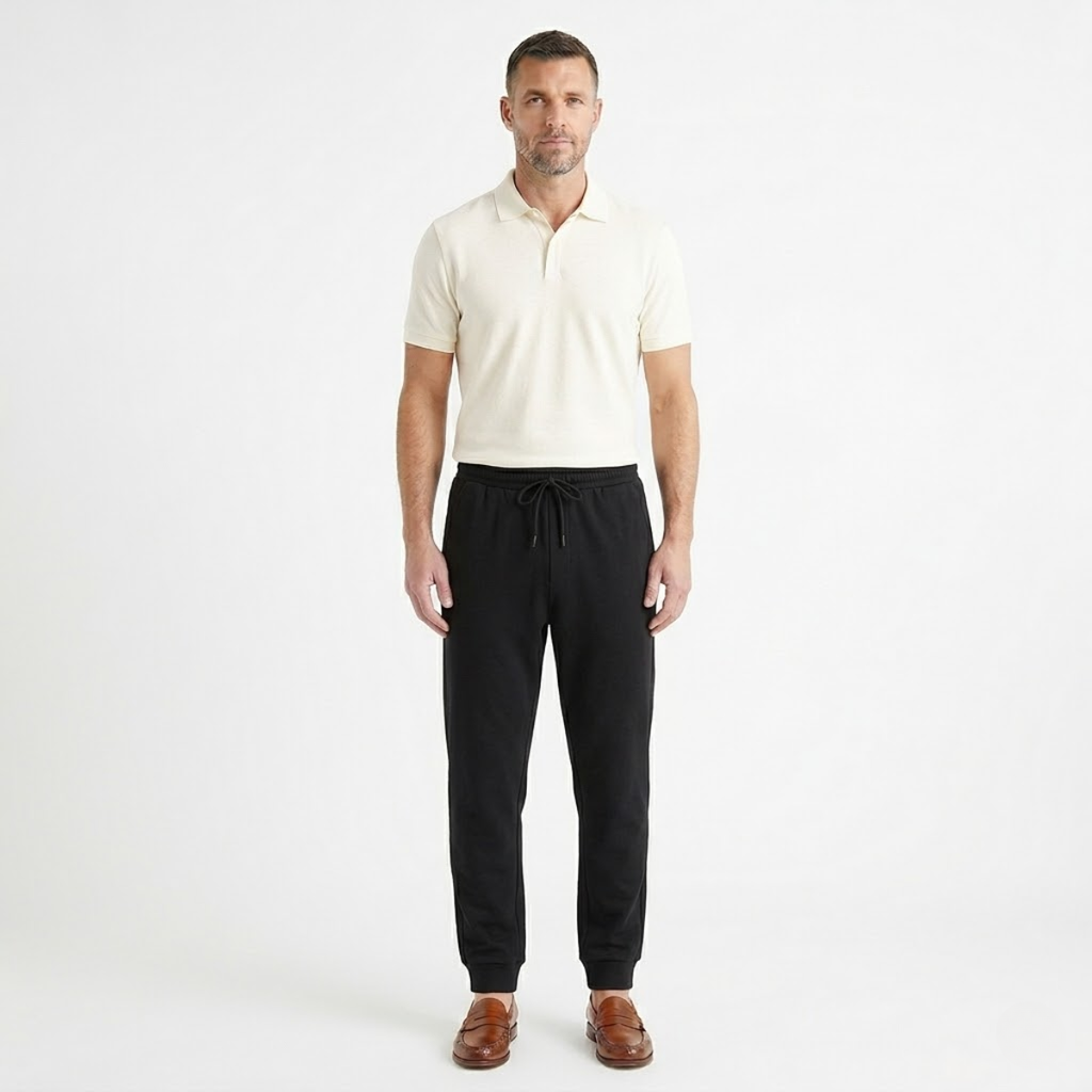 Dama Washington Axel men's linen joggers white lightweight summer pants - view 12