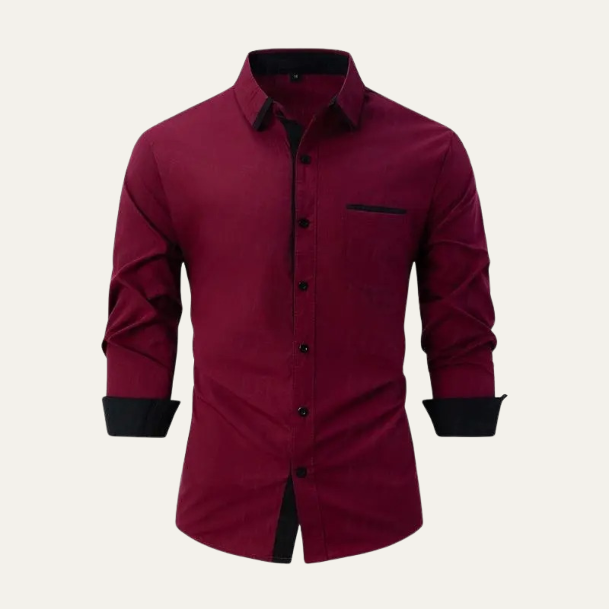 Rhys | Men's Smart Casual Button Up Shirt Light Gray