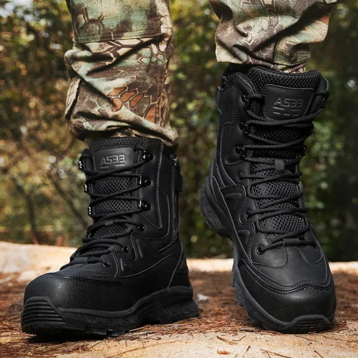 Bram | Men's Tactical Waterproof Hiking Boots Black