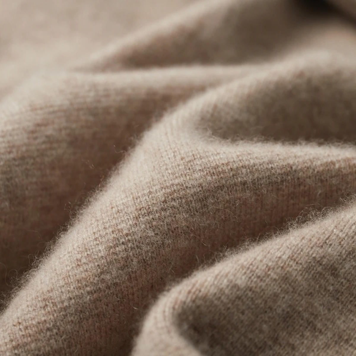 Beau | Men's Cream Crew Neck Cardigan Sweater Relaxed Fit