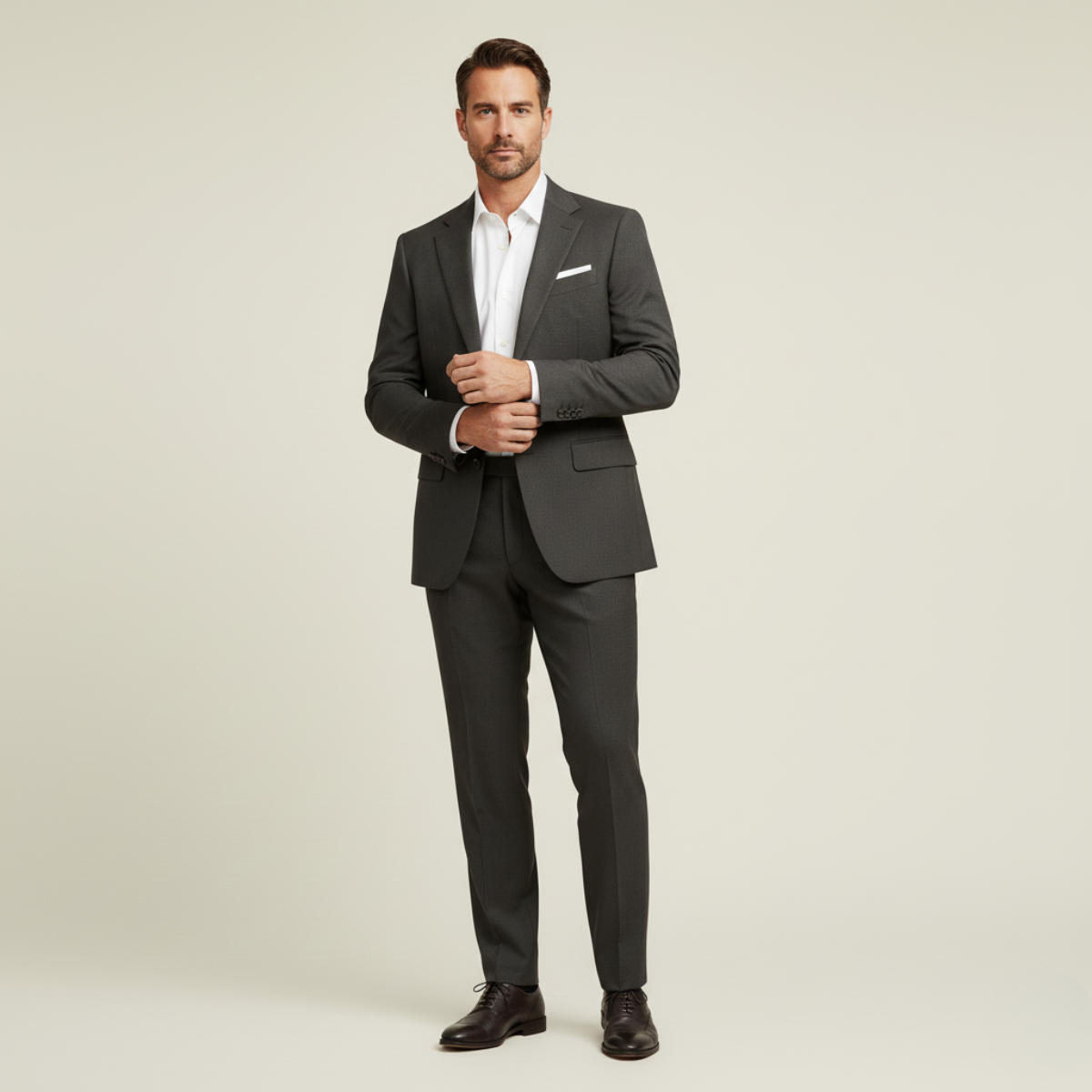 Axel | Men's Gray Suit Two Piece Tailored Formal
