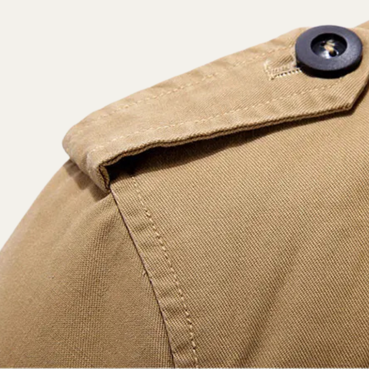 Luca | Men's Utility Jacket Khaki Fleece Lined Hooded