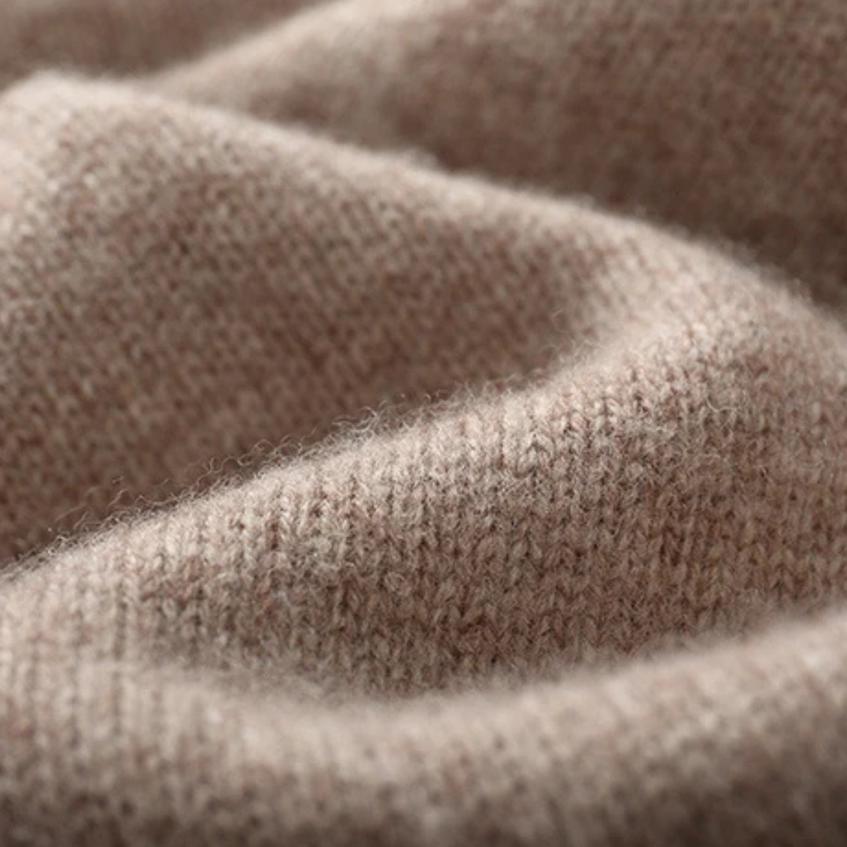 Beau | Men's Cable Knit Quarter Zip Sweater Cream
