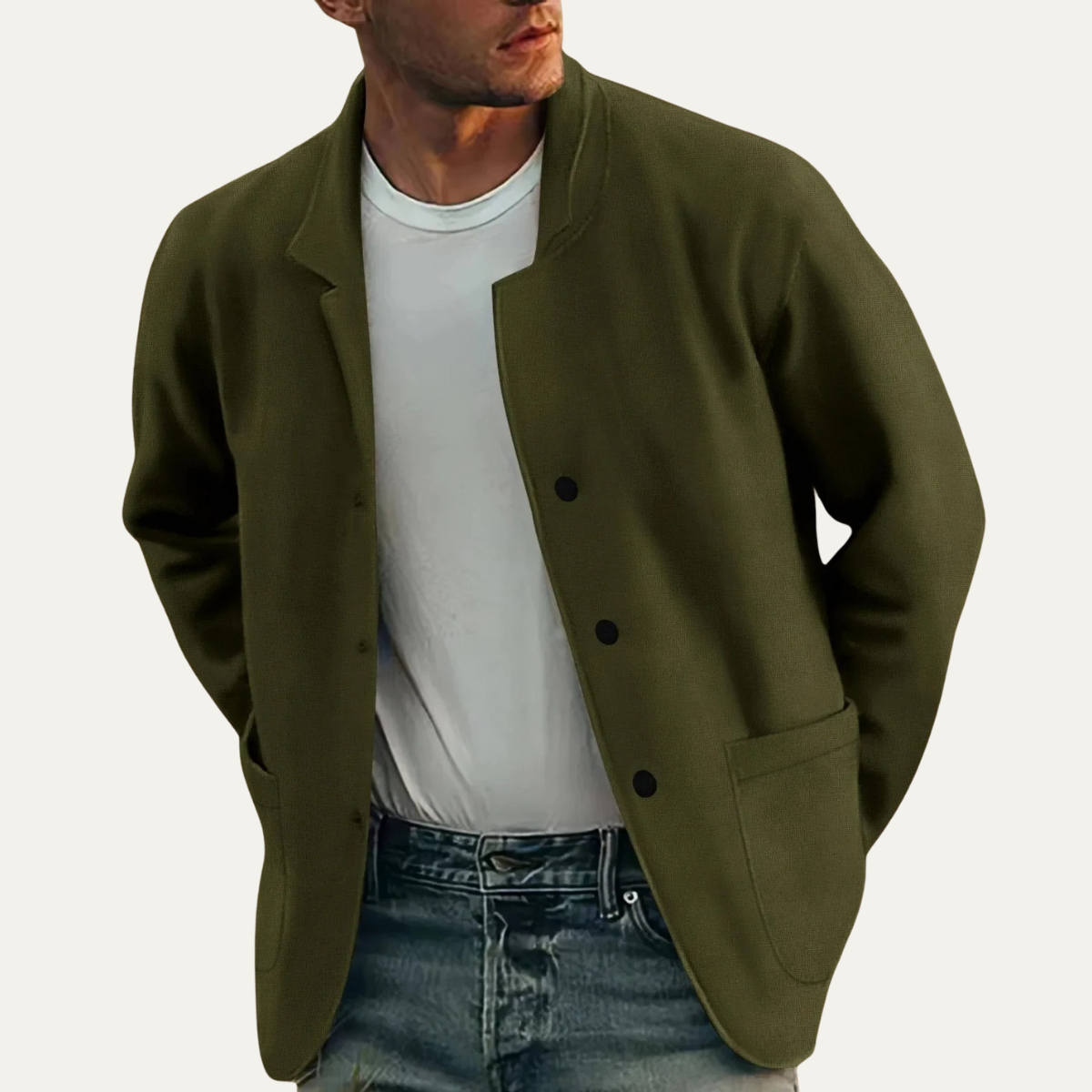 Voss | Men's Smart Casual Lightweight Blazer Black