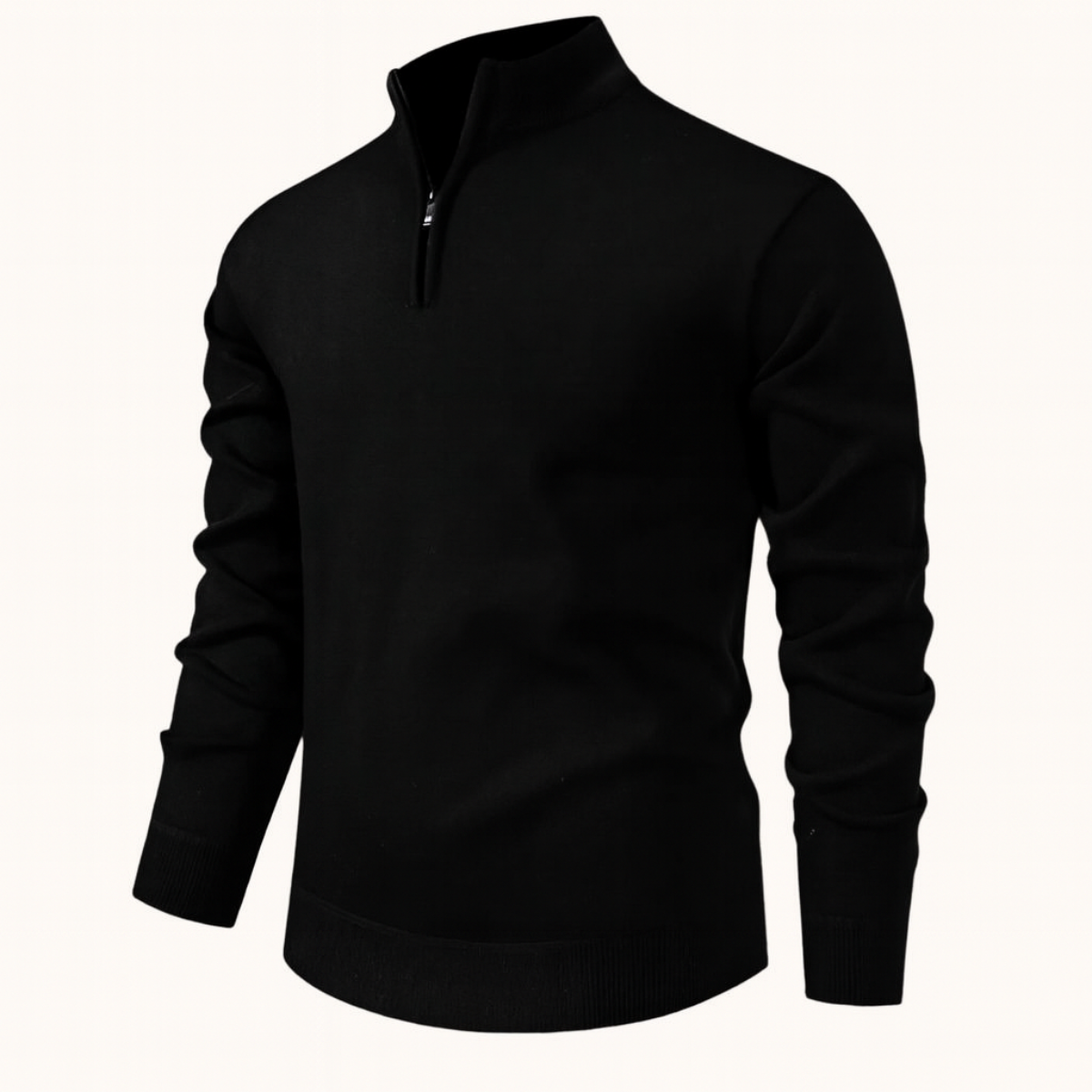 Nash | Men's Quarter Zip Sweater Gray
