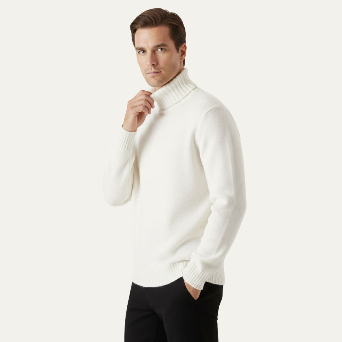 Bram | Men's Crew Neck Sweater Brown