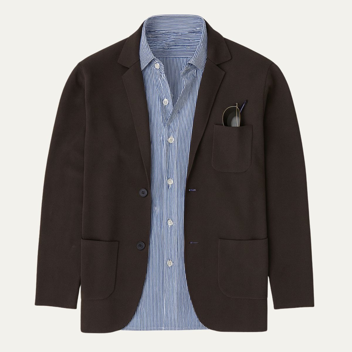 Axel | Men's Casual Blazer Gray Linen Single Breasted