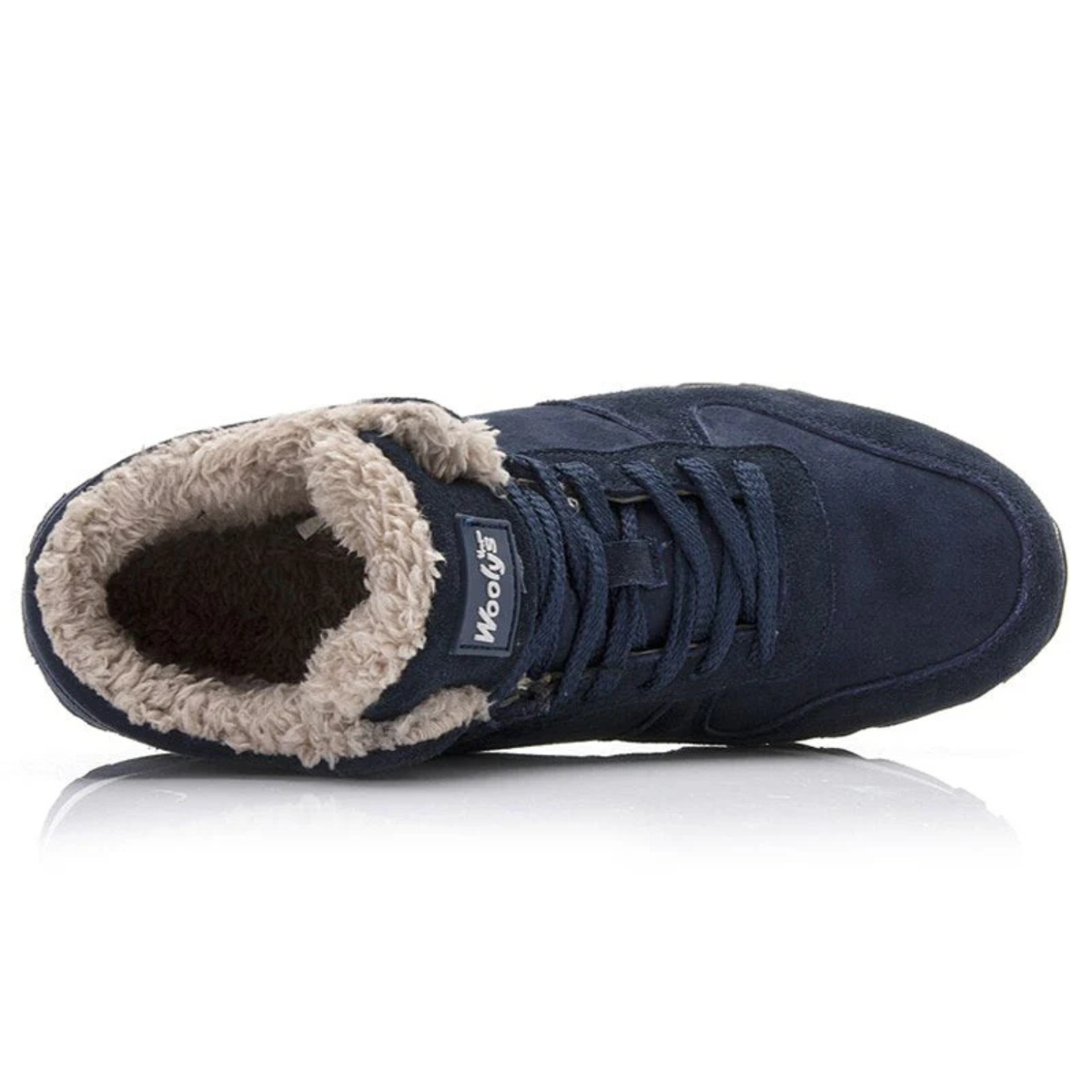 Axel | Men's Sherpa Lined High Top Winter Boot Navy