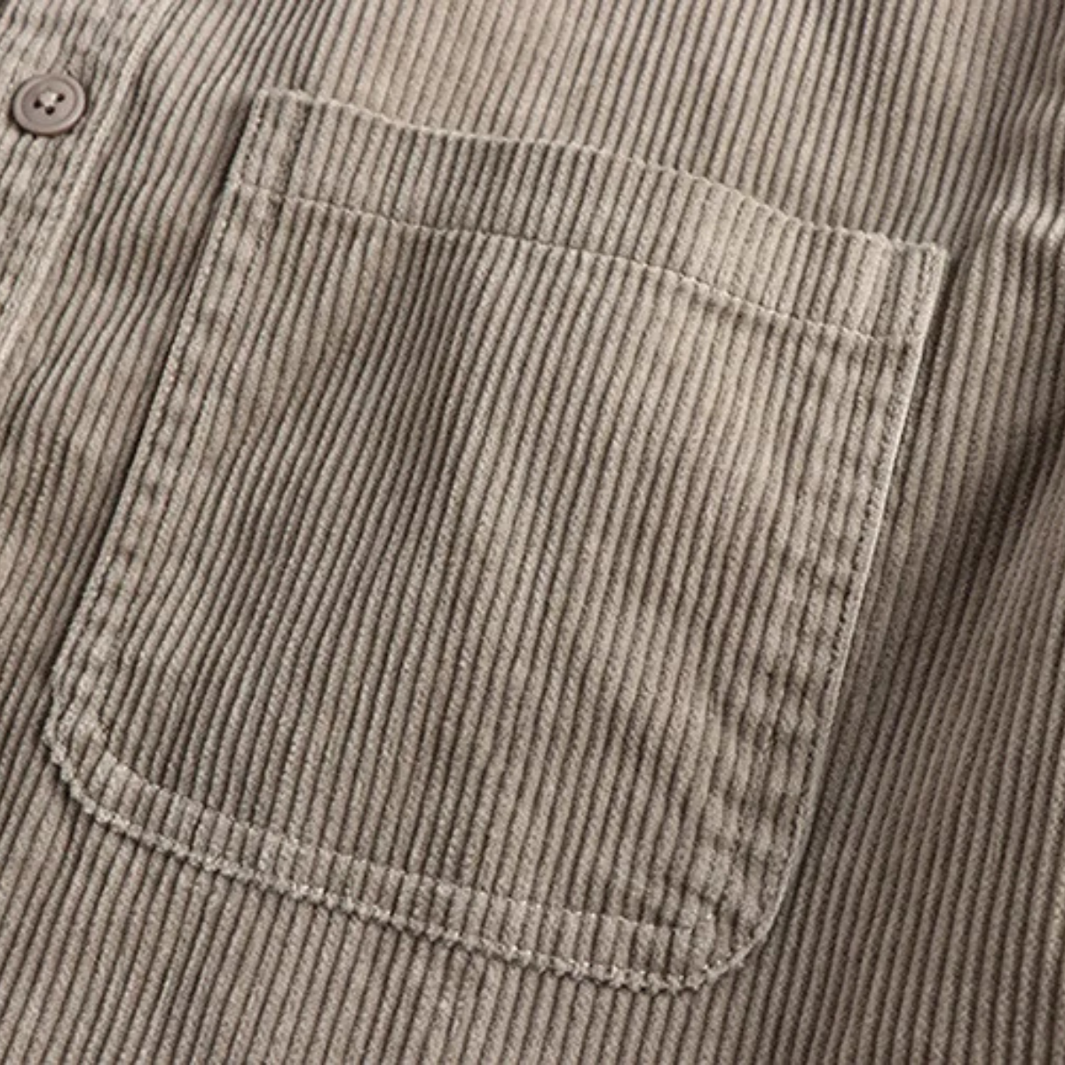 Dama Washington Beau men's vintage corduroy button up shirt beige - view 10