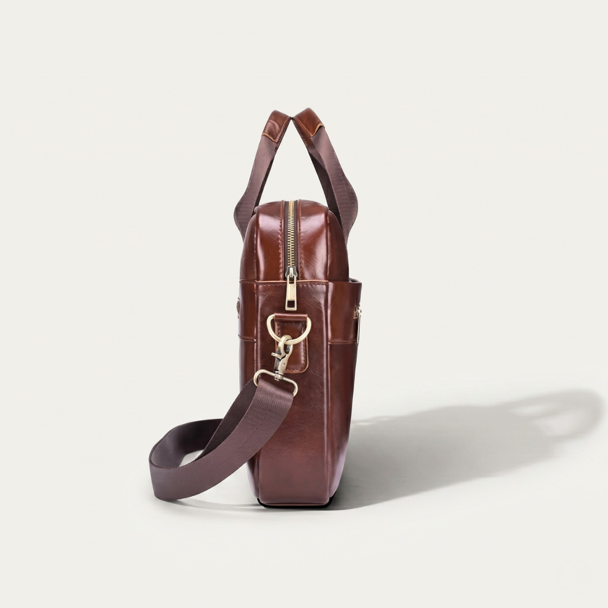 Rouen leather shoulder bag