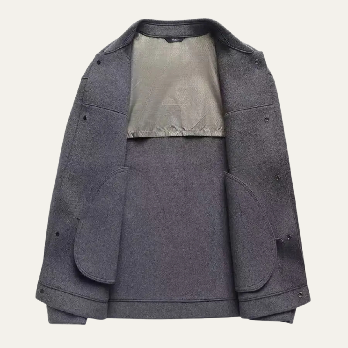 Nash | Men's Smart Casual Wool Overshirt Gray
