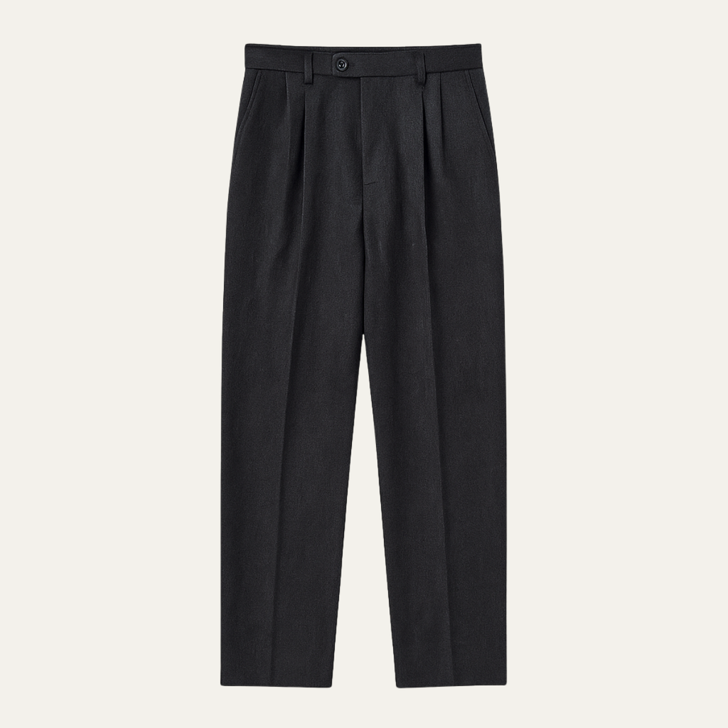Dama Washington Axel men's tailored pleated dress pants black - view 5