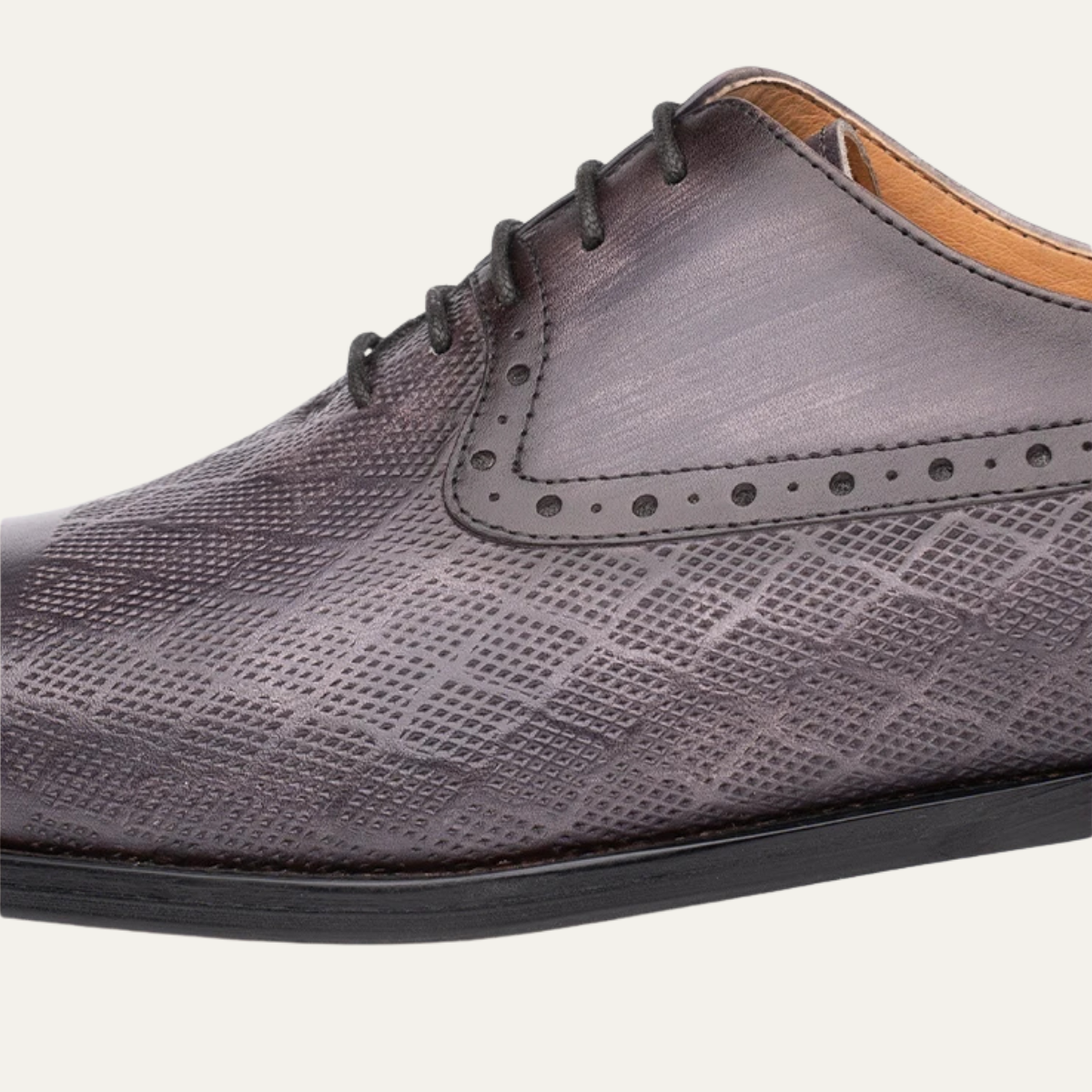 Rowan | Men's Black Leather Oxford Dress Shoe Lace Up