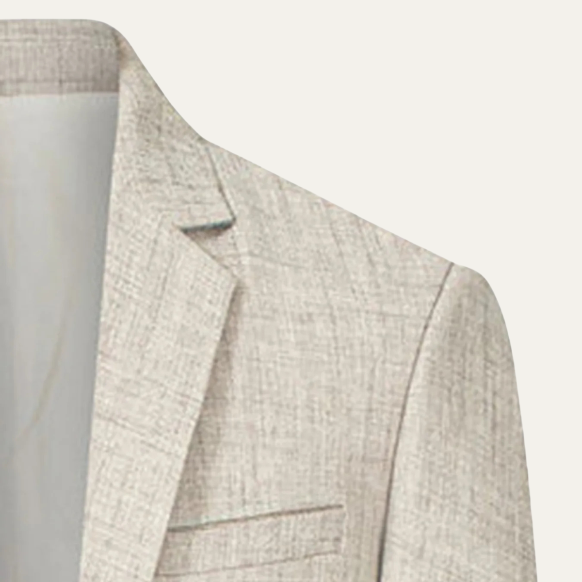 Bram | Men's Smart Casual Slim Fit Blazer Cream