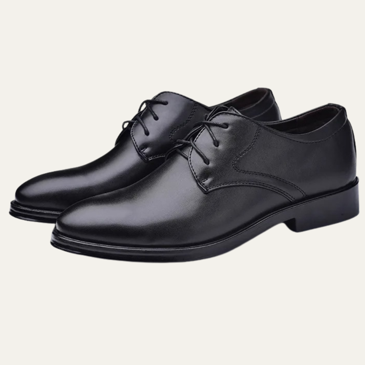 Axel | Men's Leather Oxford Dress Shoe Brown Black Sole
