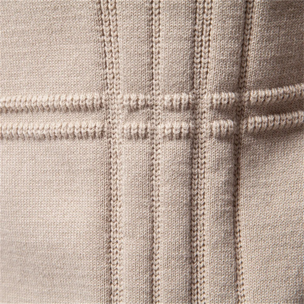 Rhys | Men's Crew Neck Sweater Cream Cable Knit
