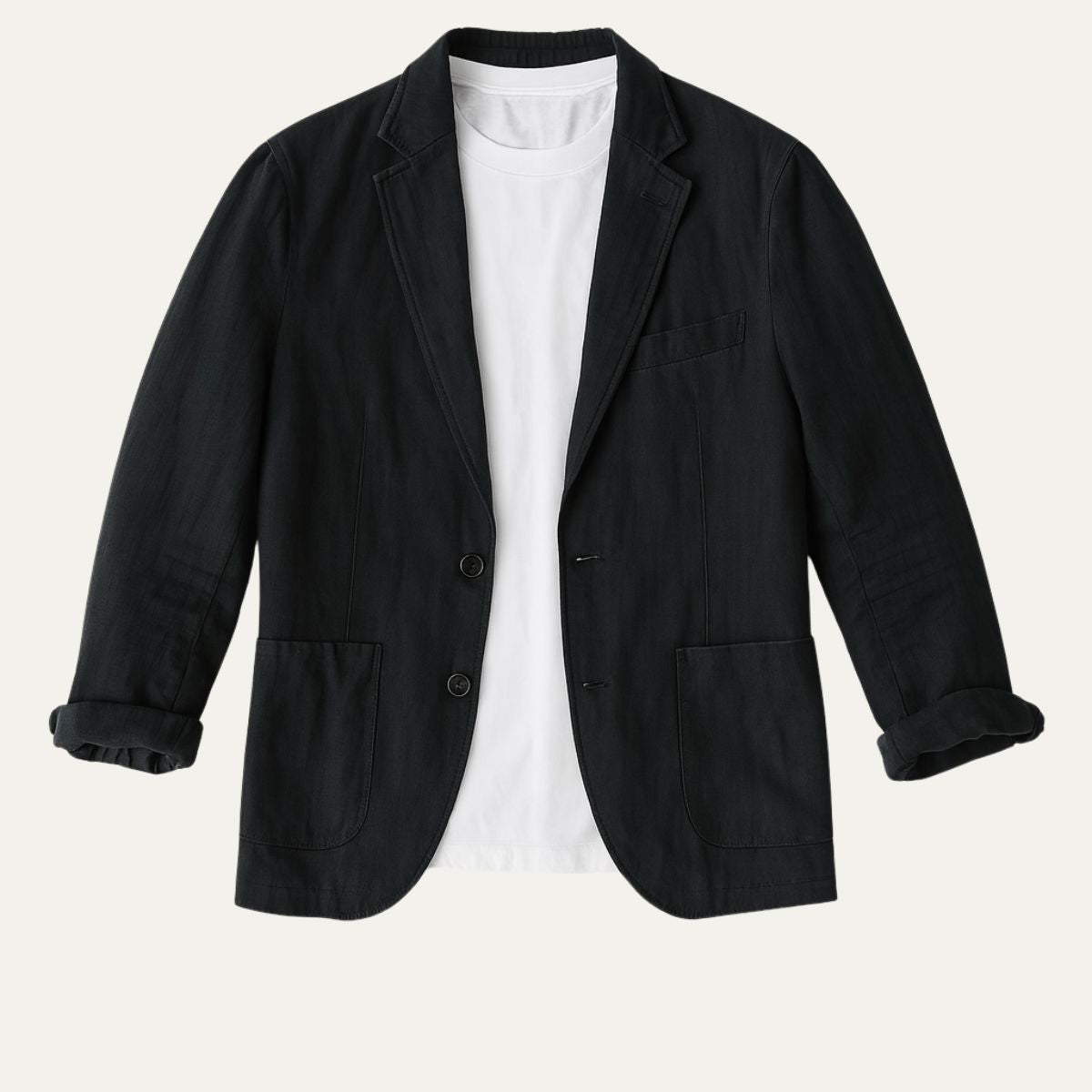 Callum | Men's Casual Linen Blazer Charcoal Gray