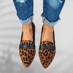 Dama Washington Rue women's pointed loafer slip on shoes black suede - view 4