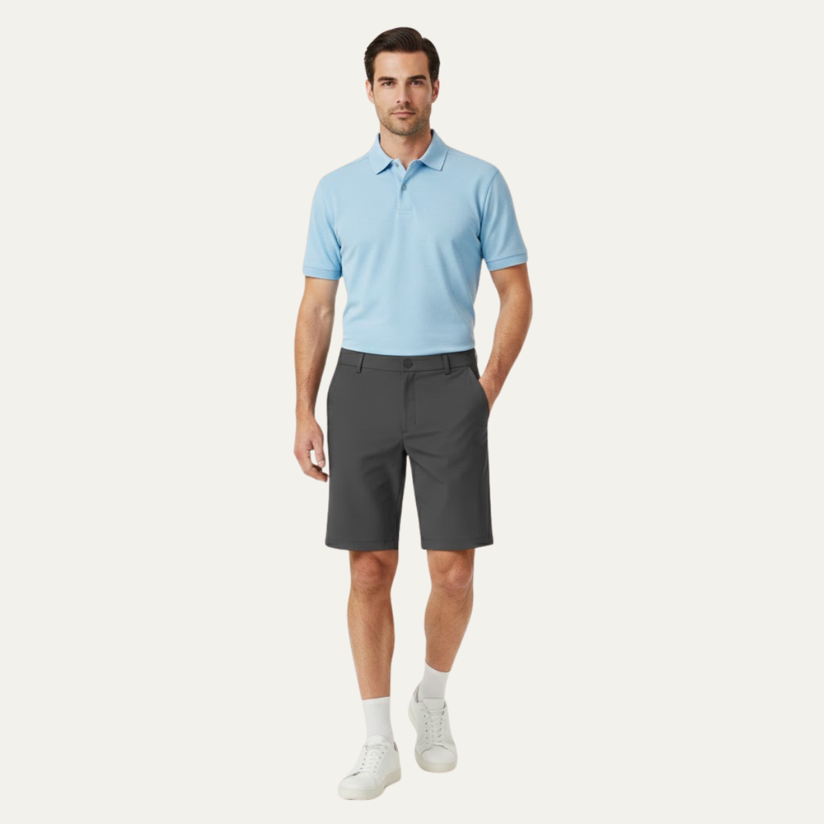 Beau | Men's Tailored Shorts Gray