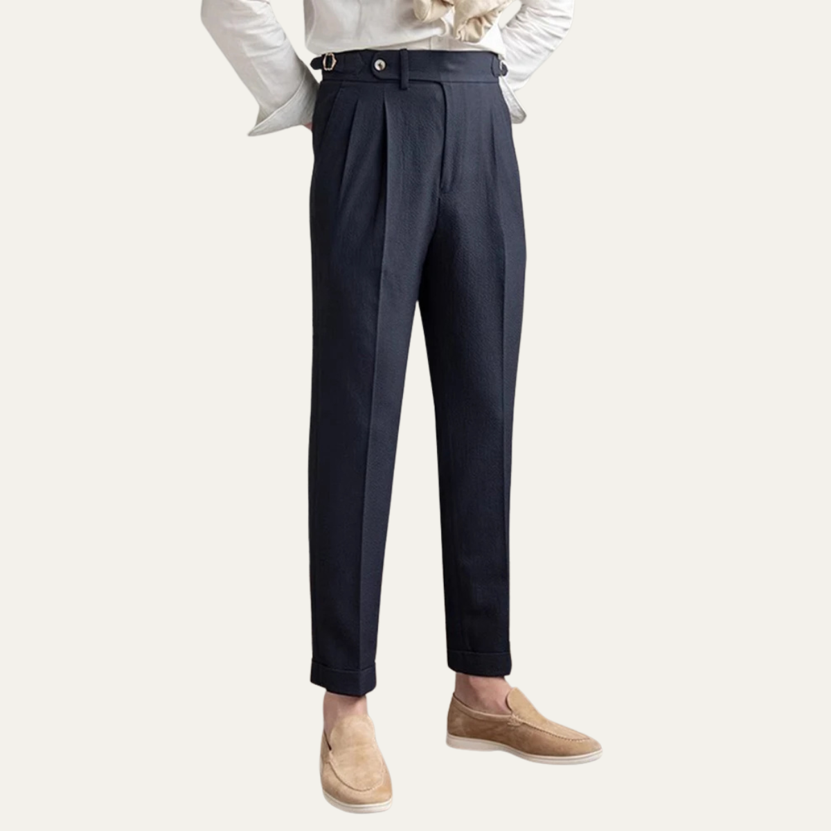 Beau | Men's Pleated Dress Pants Black
