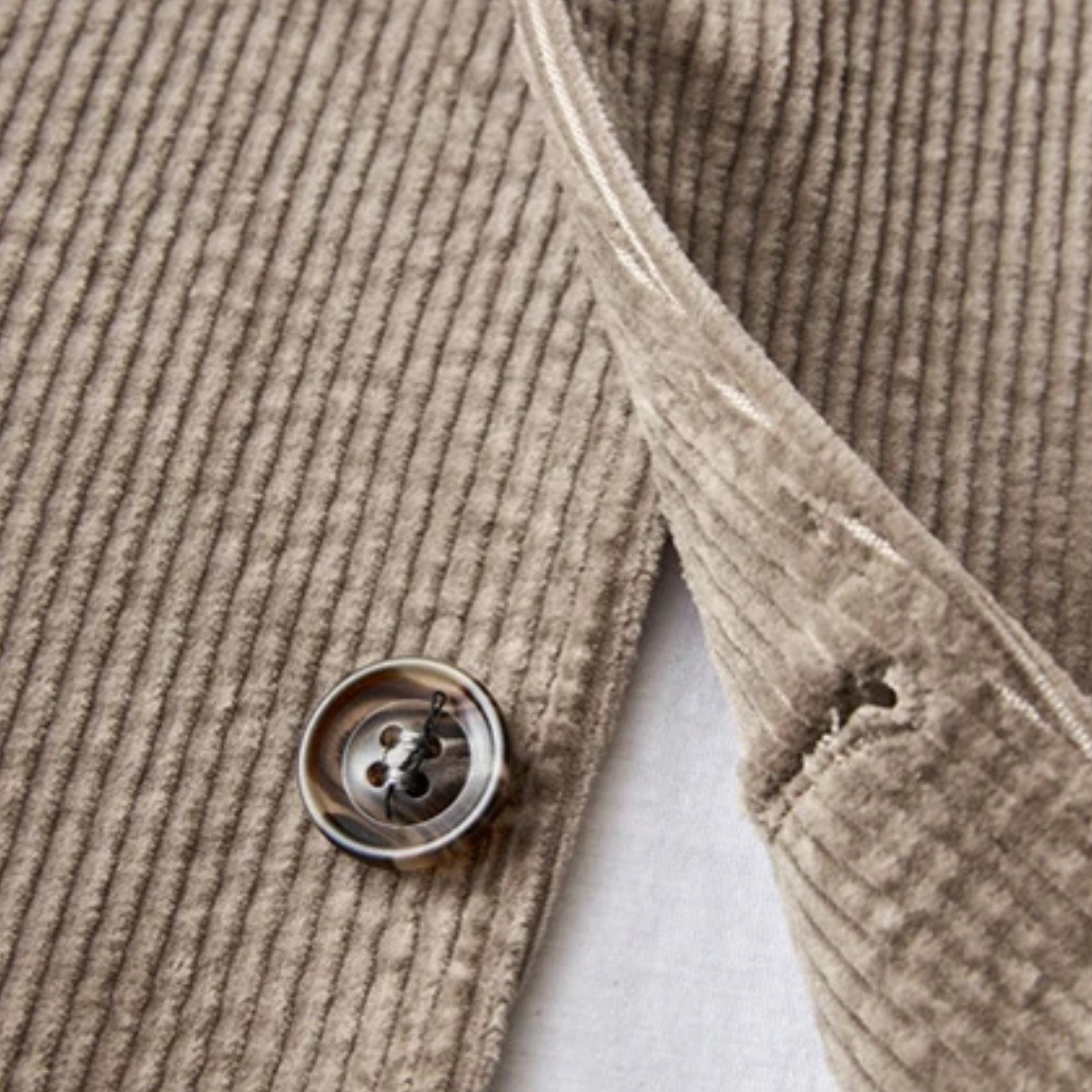 Beau | Men's Casual Corduroy Blazer Beige Two Button
