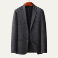 Dama Washington Rhys men's smart casual tweed blazer charcoal gray - front view