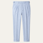 Dama Washington Ezra men's pleated dress pants light blue high waist - view 2