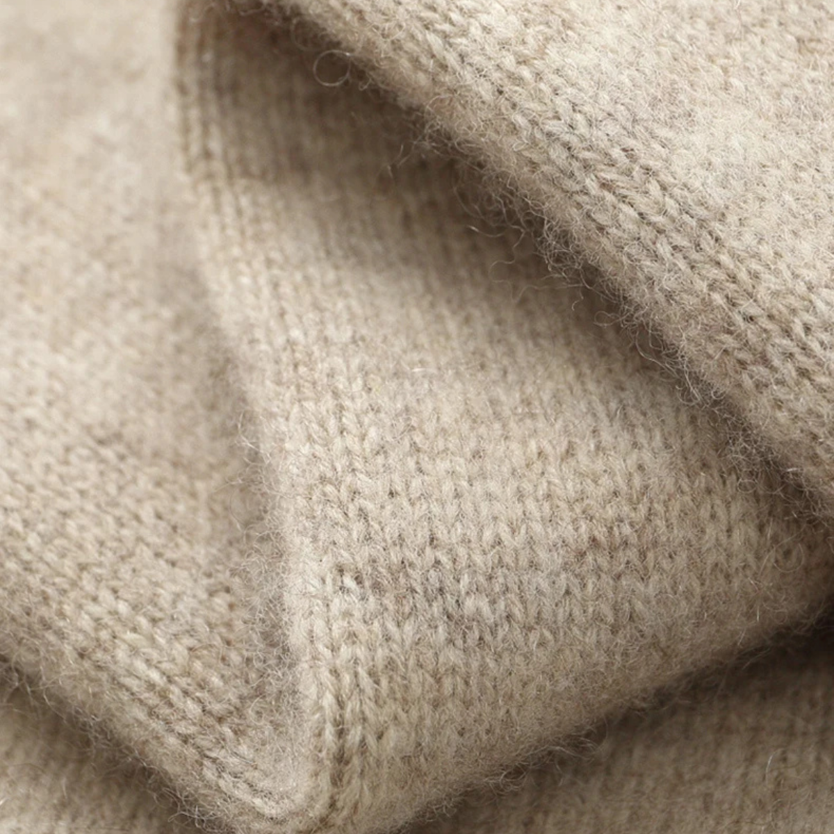 Axel | Men's Crew Neck Cardigan Cream Zip Up