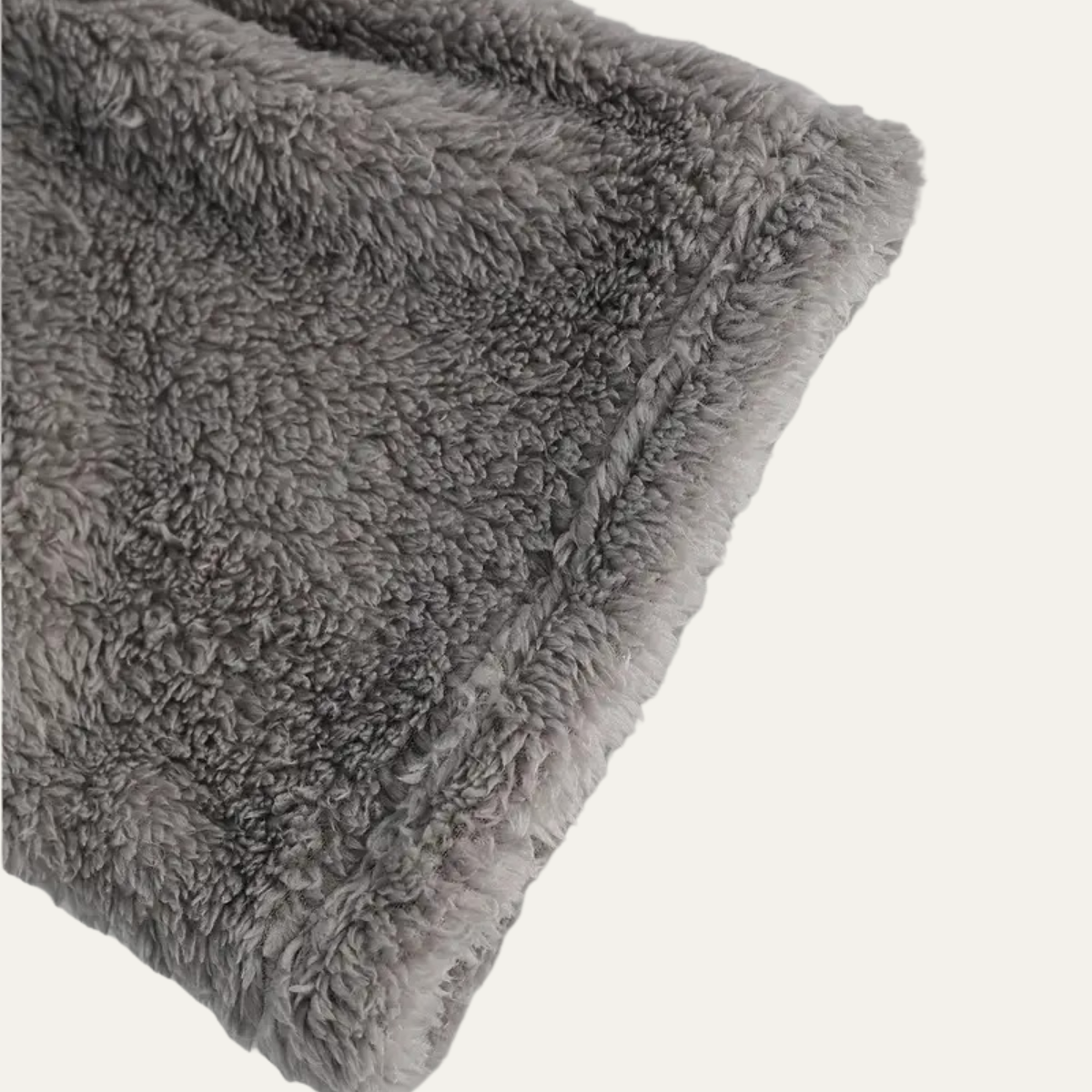 Bram | Men's Fleece Hooded Robe Gray Belt Pockets