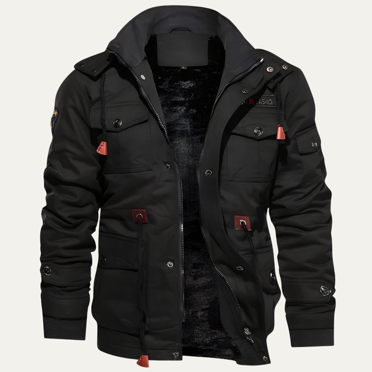 Jasper | Men's Tactical Military Jacket Beige Waterproof Multiple Pockets