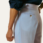 Dama Washington Ezra men's pleated dress pants light blue high waist - view 6