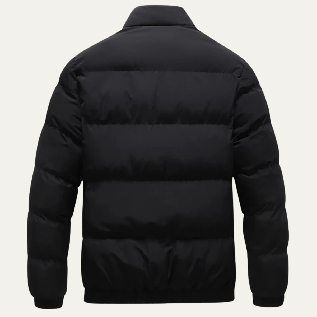 Axel | Men's Puffer Jacket Black Quilted Winter Warm