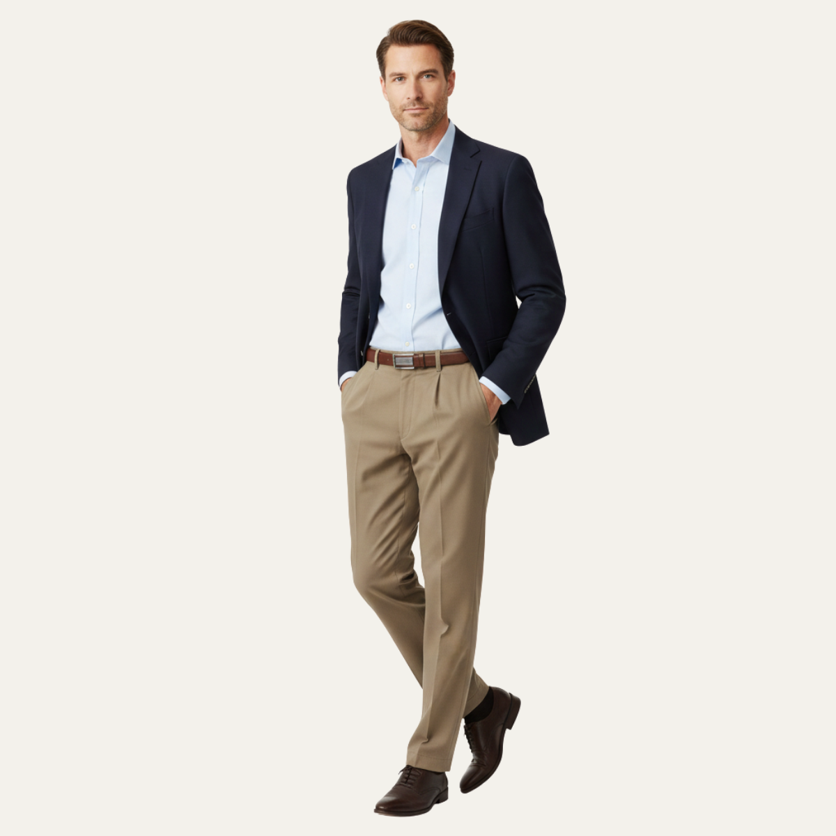 Lars | Men's Tailored Dress Pants Gray Straight Leg