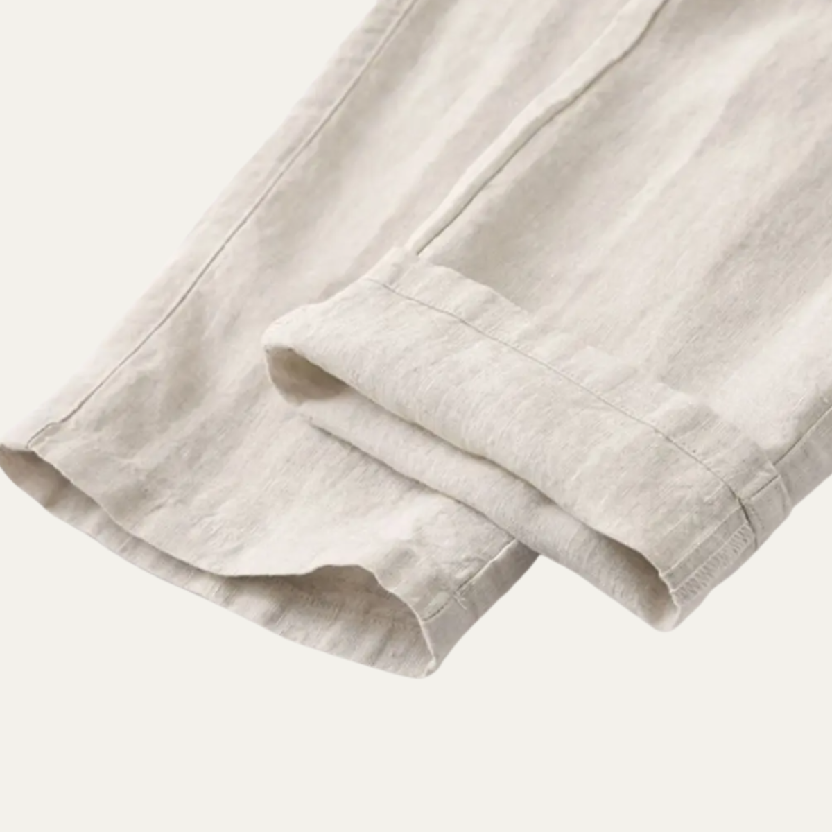 Knox | Men's Linen Pants Cream Relaxed Fit