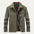 Dama Washington Hugo men's utility jacket beige multi pocket casual - view 4