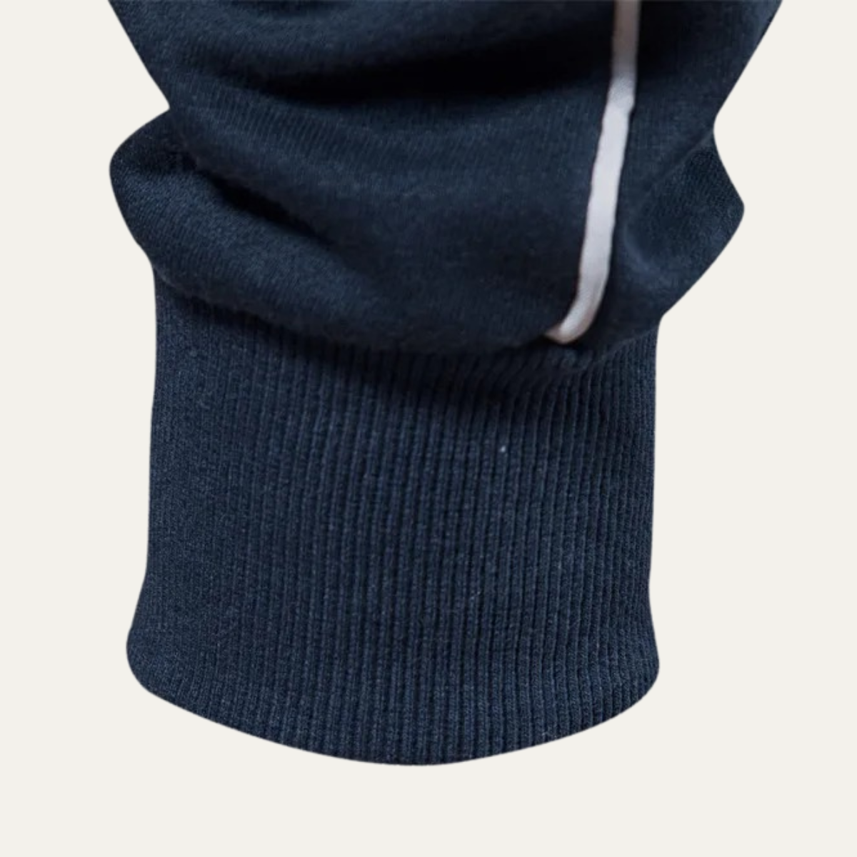 Ezra | Men's Casual Zip Up Sweatshirt Navy