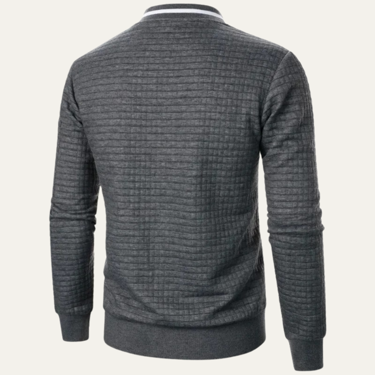 Voss | Men's Quilted Bomber Jacket Charcoal Gray Lightweight