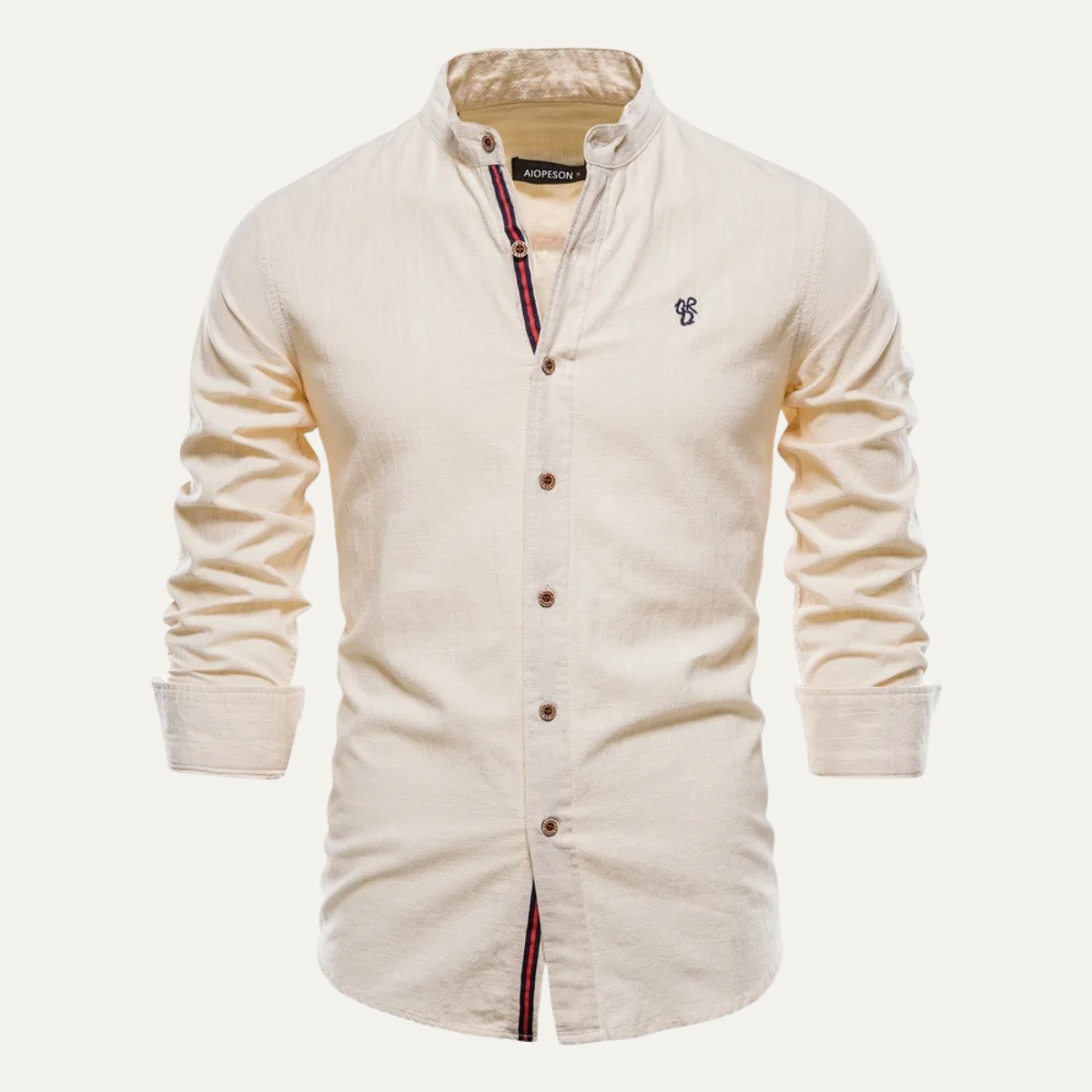 Axel | Men's Button Up Shirt White Long Sleeve