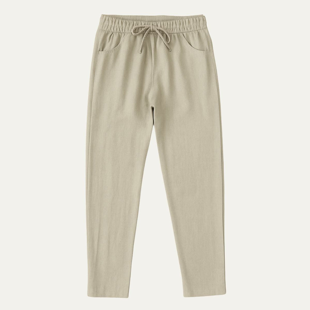 Dama Washington Axel men's linen joggers white lightweight summer pants - view 9