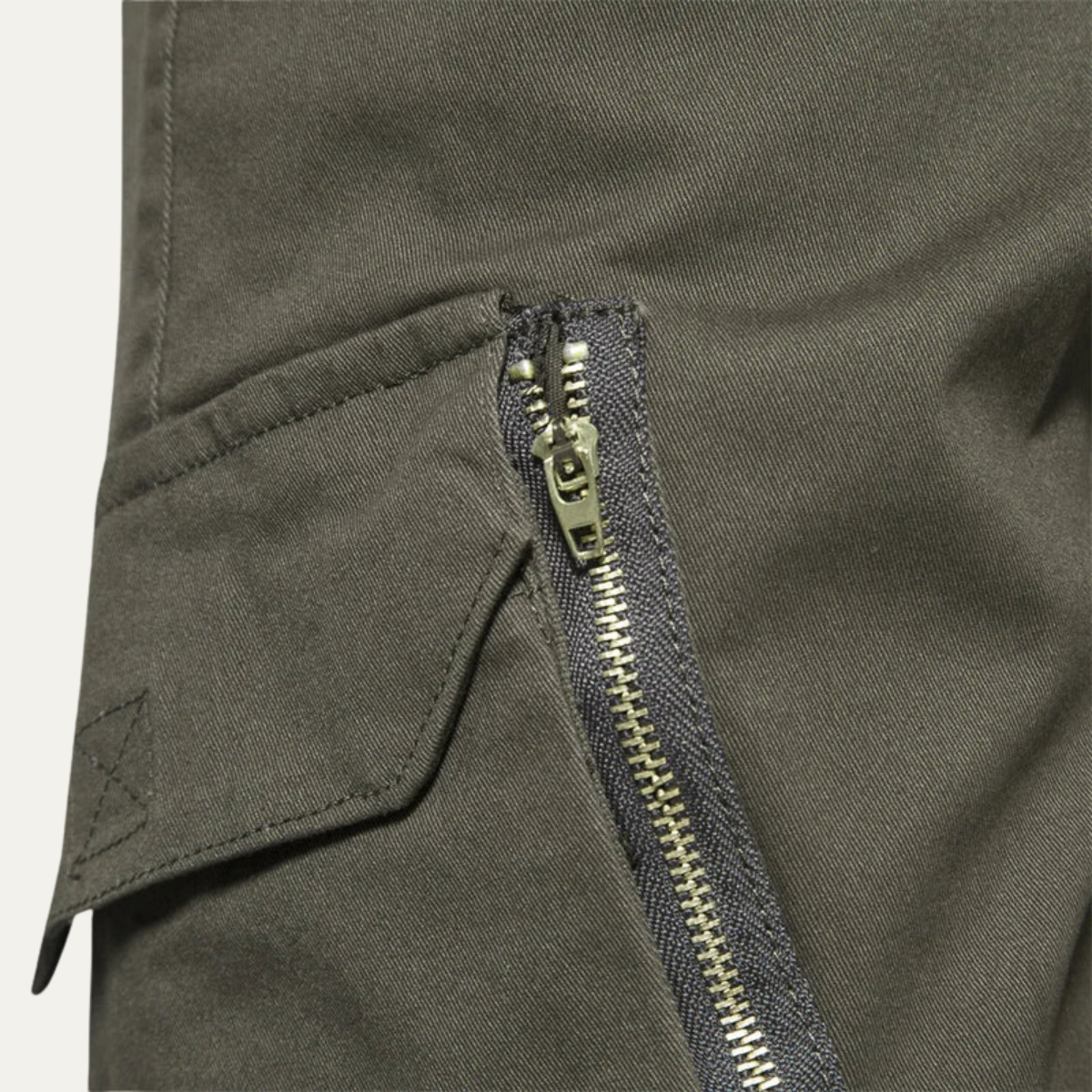Axel | Men's Cargo Pants Olive Green Slim Fit Tapered