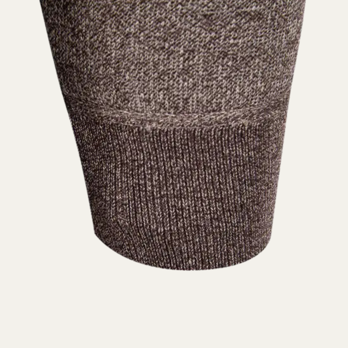 Beck | Men's Cable Knit Cardigan Taupe Button Front
