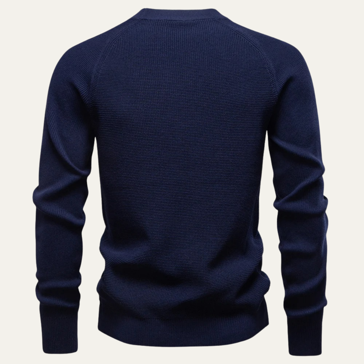 Bram | Men's Crew Neck Sweater Charcoal Gray Ribbed Knit